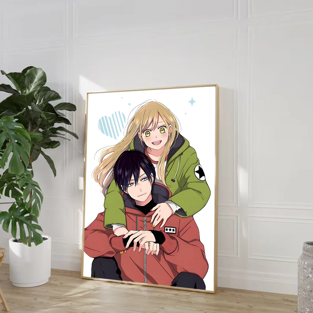 Аниме My Love Story Yamada Lv999 Винтажные Наклейки С Плакатами В Стиле Ретро Декор Для