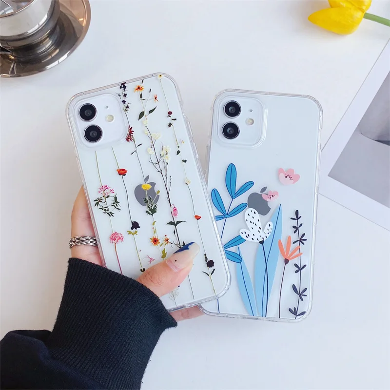 

Transparent Flower Phone Case for Google Pixel 6 Pro 4a 5a 5G 4 3 3A 2 XL Super Quality Soft Tpu Clear Cover for Pixel 6Pro Capa