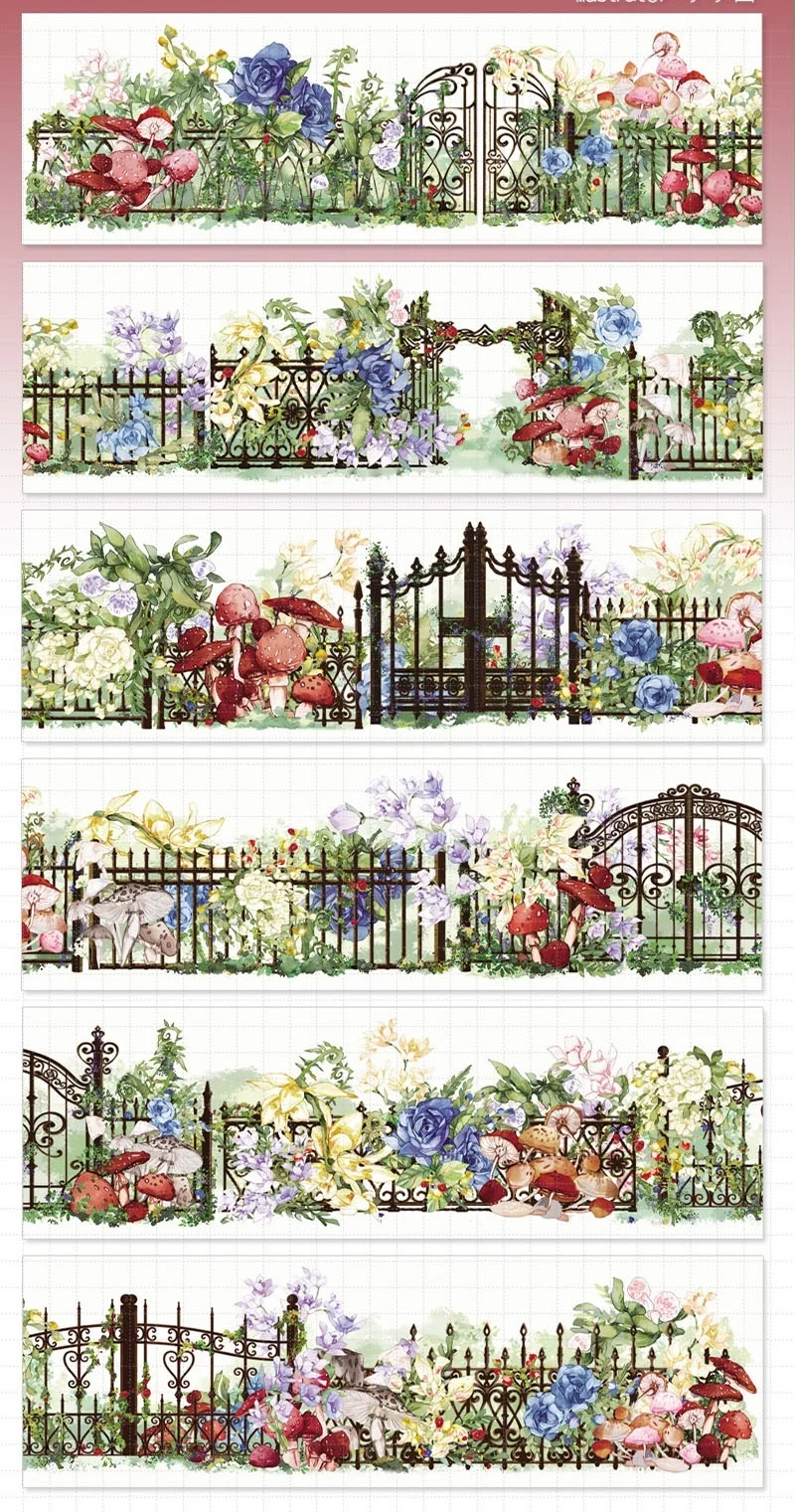 

10 метров, Сказочная лента для домашних животных с коллажем в виде сказочного ландшафта Алисы