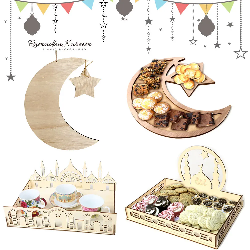 

Ramadan Eid Moon Star Spray Stencils /Cake Topper Decor Ramadan Decor Eid Al Adha al-Fitr Aid Mubarak Islam Muslim Party Supply