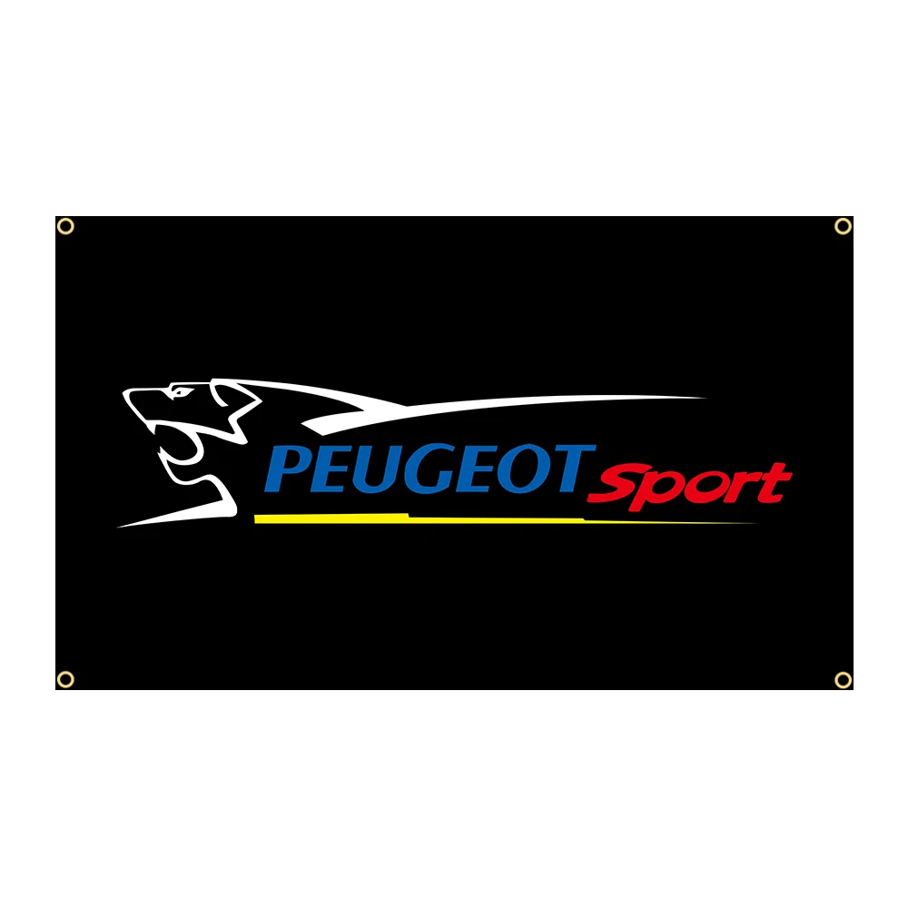 

90x150cm Peugeots Sport Lion Car Racing Flag Polyester Printed Garage or Outdoor Decoration Banner Tapestry