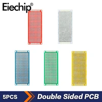 5pcslot double sided board white red yellow blue green 2x8 3x7cm pcb circuit board copper plate diy electronics