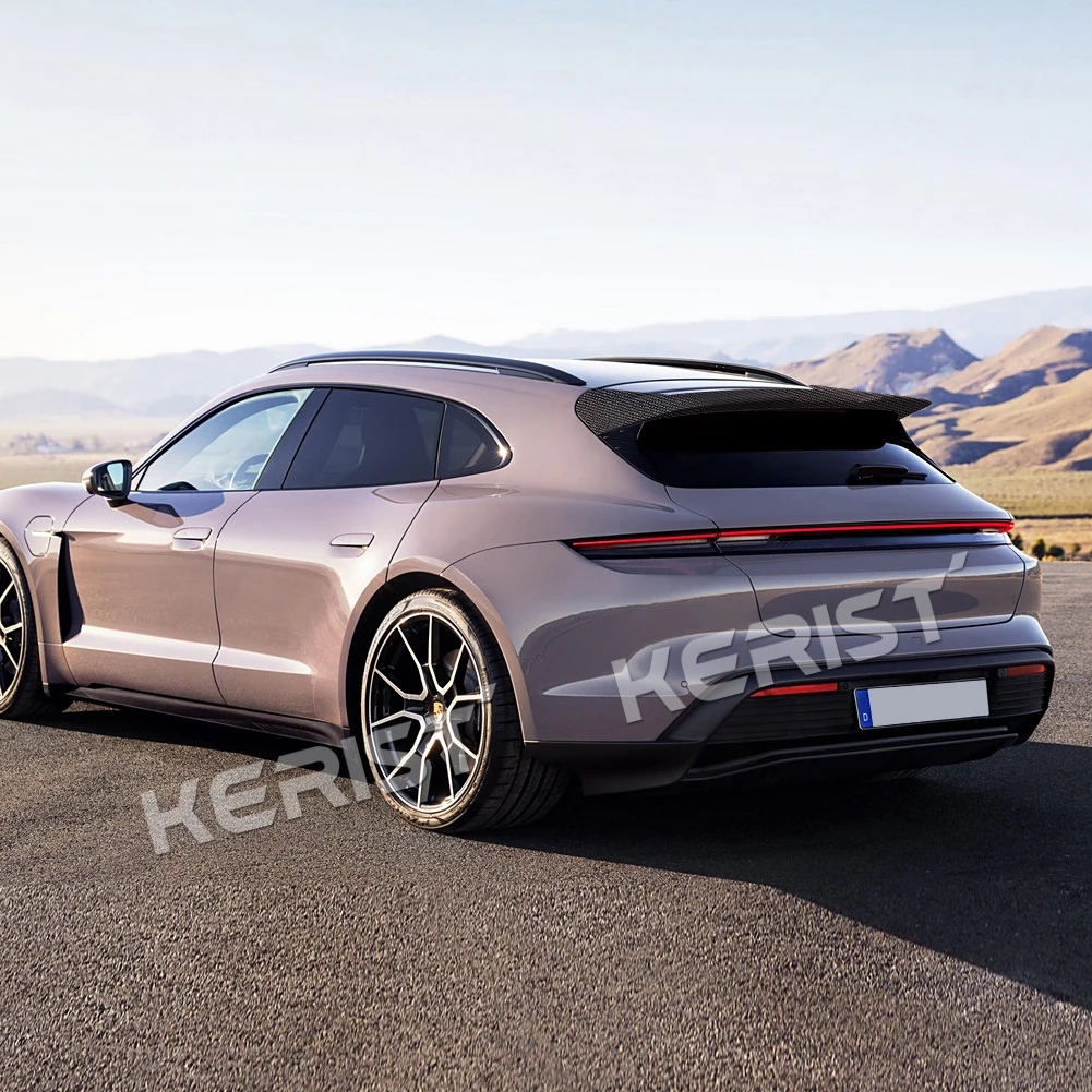 Углеродное волокно верхнее крыло задний спойлер багажника для Porsche Taycan Turismo 4S Turbo S