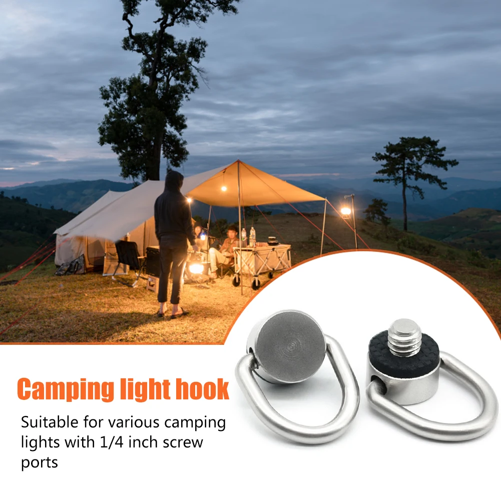 

Portable Tent Lamp Hanger Stainless Steel Camping Light Stand Hook Multi-function Outdoor Equipment Tools for Hiking Fishing