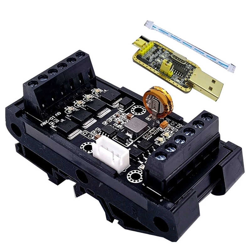 

FX1N-10MT PLC плата промышленного управления + чехол + USB-TTL кабель PLC модуль аналоговый вход/выход релейный модуль с задержкой