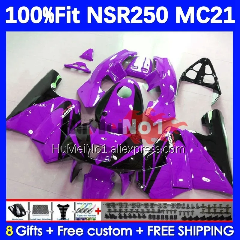 

Инъекция для HONDA NSR250R MC21 PGM3 1990 1991 1992 1993 132No.205 purple blk NSR250 NSR 250 R RR NSR 250R 90 91 92 93 обтекатель