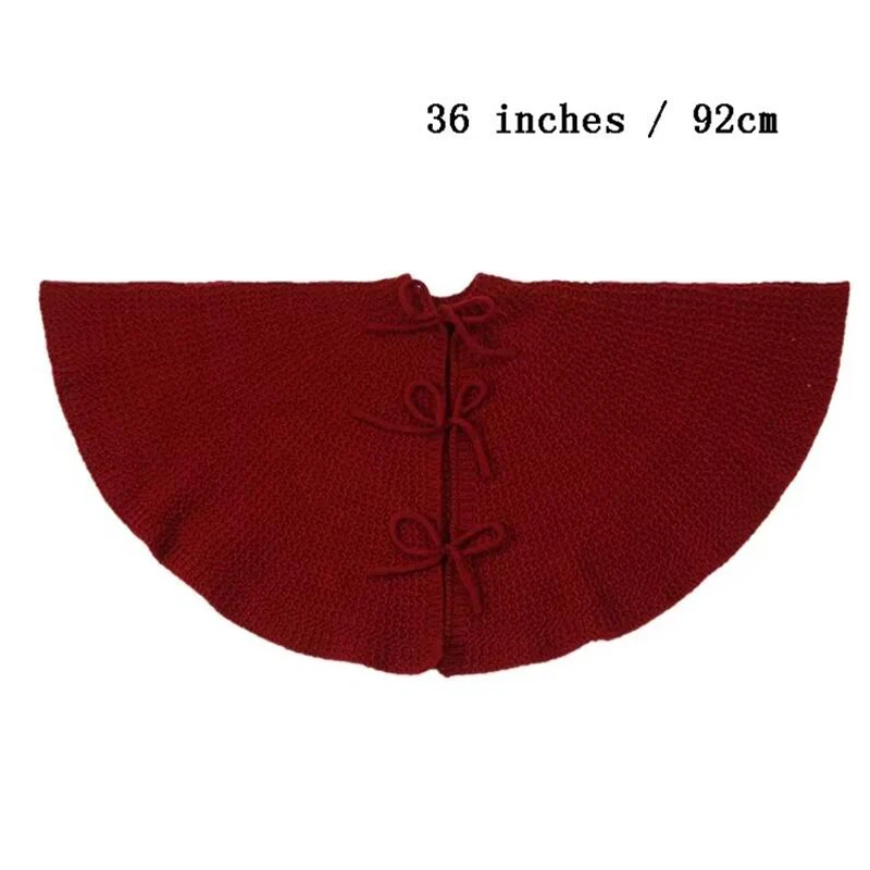 36-дюймовая Вязаная Однотонная Юбка В Виде Рождественской Елки Эльф Офис Отель