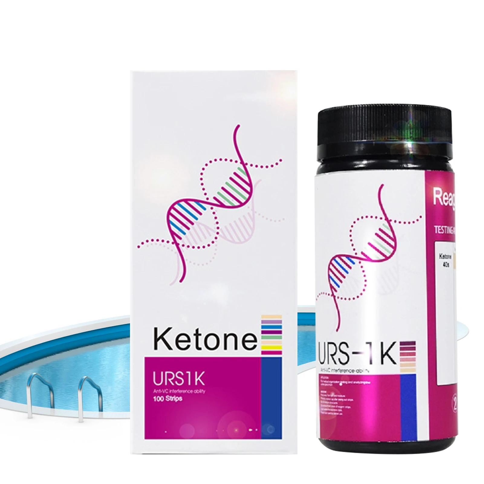 

100pcs Ketone Test Strips Ketone Tester For Urinalysis Urinalysis Test Strips For Ketogenic Paleo Low Carb Diet