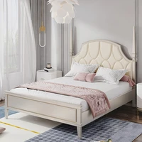 1 8m master bedroom with leather double bed high end french princess bed fashionable confortable lit 2 personnes