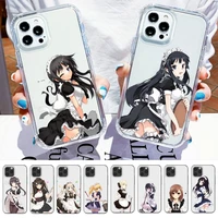 cartoon cute maid girl phone case for iphone 11 12 13 mini pro max 8 7 6 6s plus x 5 se 2020 xr xs clear case