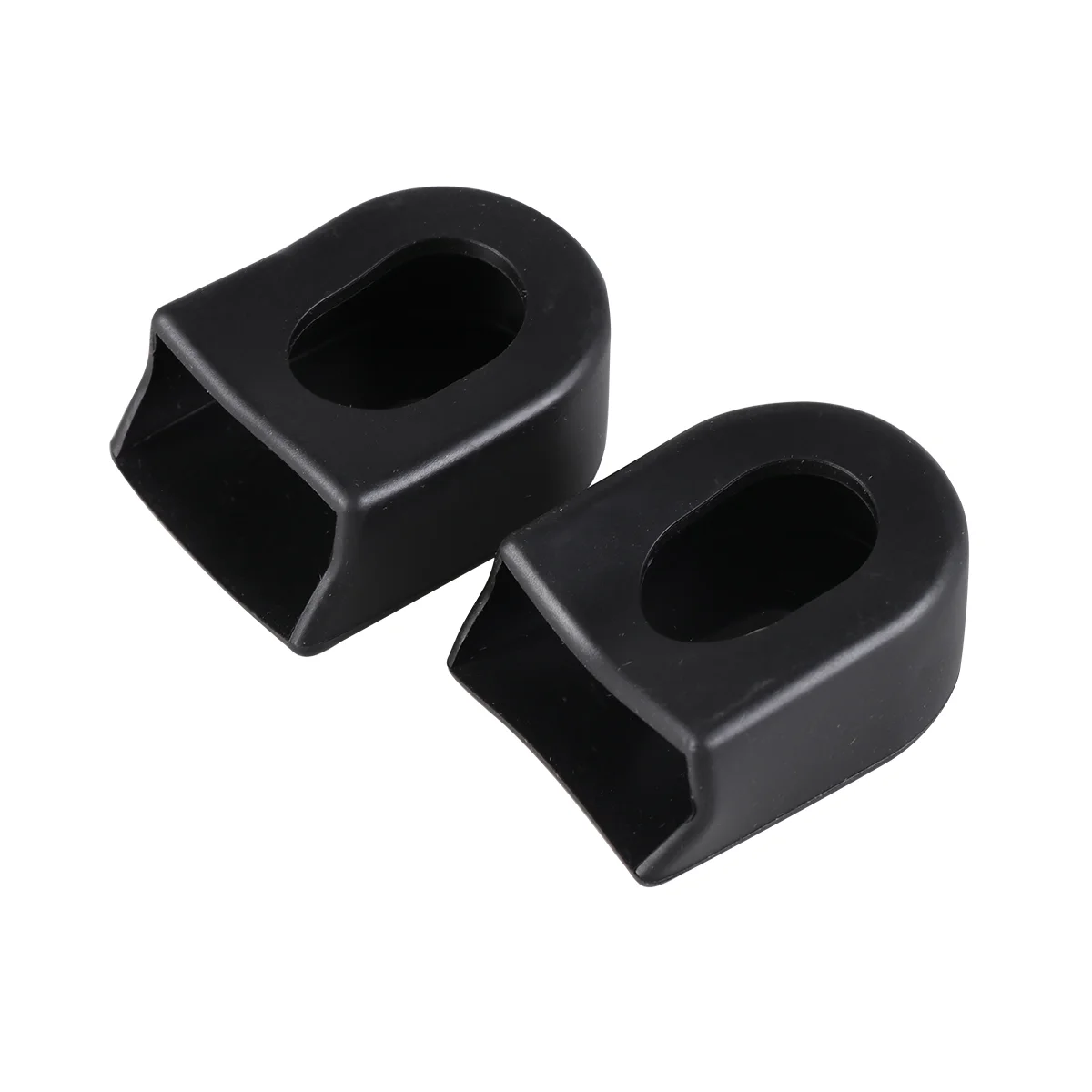 8PCS Crankset Rubber Protectors Crank Arm Cases for Mountain Bike Road Bike MTB (Black)