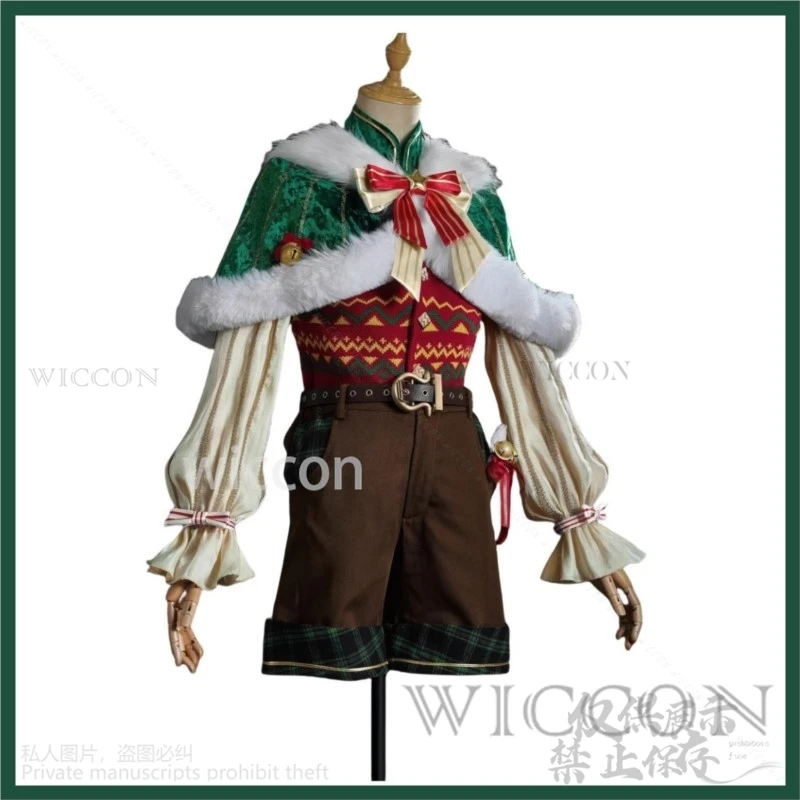 Аниме игра Identity V Эдгар Вальден Косплей Костюм Рождественский художник толстовки