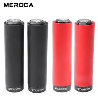 meroca 130mm mountain bike shock absorbing handlebar grip non slip silica gel iamok bicycle lockable grips