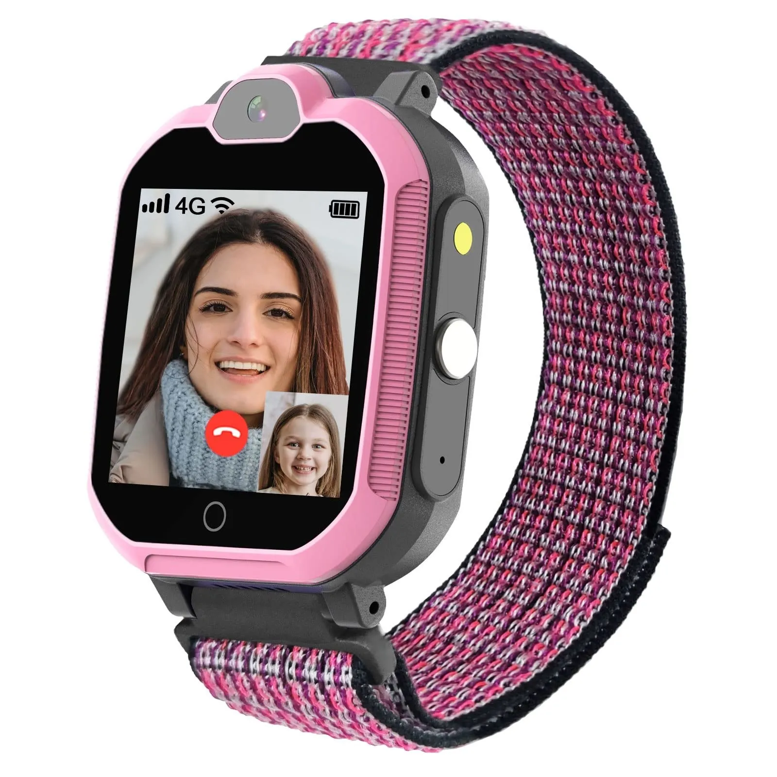 

4G Smart Watch For With SIM Card, GPS Tracker, Call, Voice & Video Chat, Alarm, Pedometer, Camera, SOS, Touch Screen Kids Sale