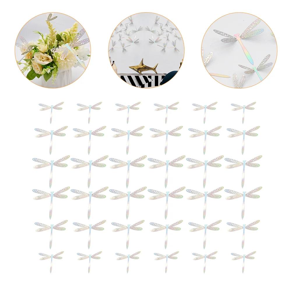 Купи Dragonfly Wall Sticker 3D Stickers Decoration Mural Wedding Decals Adhesive Mirror Imitation Self Fridge Decal Peel Room Clings за 454 рублей в магазине AliExpress