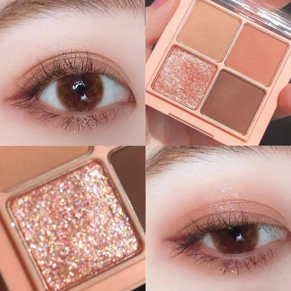 

Flash 4-Color Eye Shadow Plate Pearl Flash Matte Eye Shadow Plate Pearl Flash Eye Shadow Eye Palette High Quality Eye Makeup New