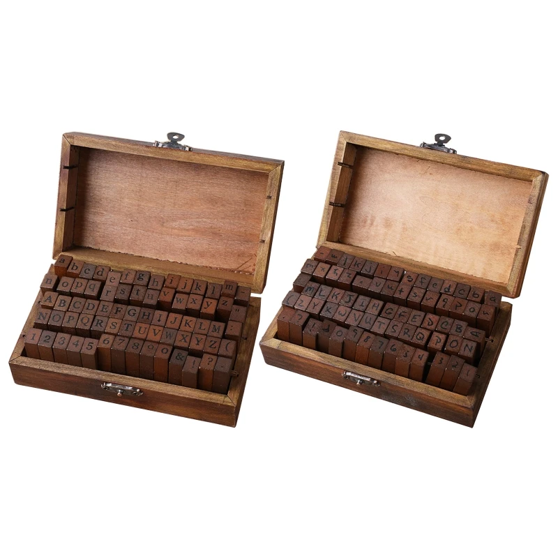 

70 шт., деревянные буквы алфавита в деревянной коробке