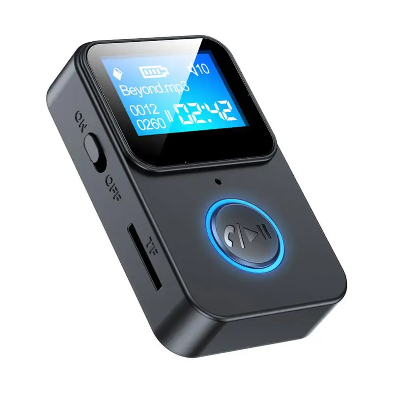 

New MP3 Music Player Receiver Bluetooth 5.0 Audio Portable Intelligent Noise Reduction With Screen Supports Remote Camera