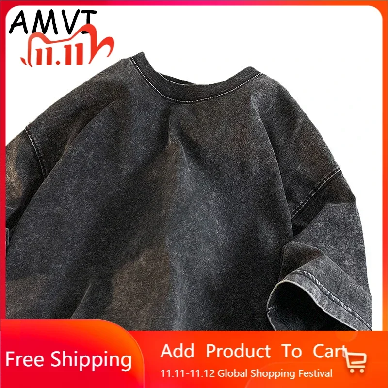 

2023 New Streetwear Men Clothing Oversized T-shirt Casual Fashion Trend Shirt Idle Tops Male Wear Breathable Cool Tee Hip Hop