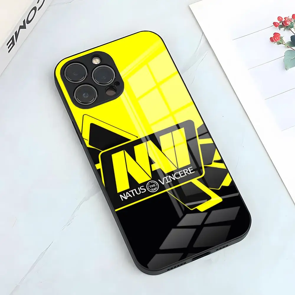 Чехол для телефона Natus Vincere Navi IPhone 16 15 14 Pro 11 13 12 Mini 6 8 7 Plus SE Glass Luxury Design Cove
