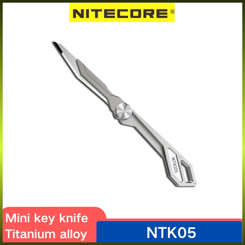 

NITECORE NTK05 Tiny Titanium Mini Keychain Knife Titanium alloy Folding Portable EDC Emergency Outdoor Tools Tactical Knife