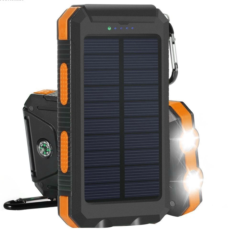 

Portable Solar Power Bank 80000mAh External Battery Charging Poverbank External Battery Charger LED Light for All Smartphones