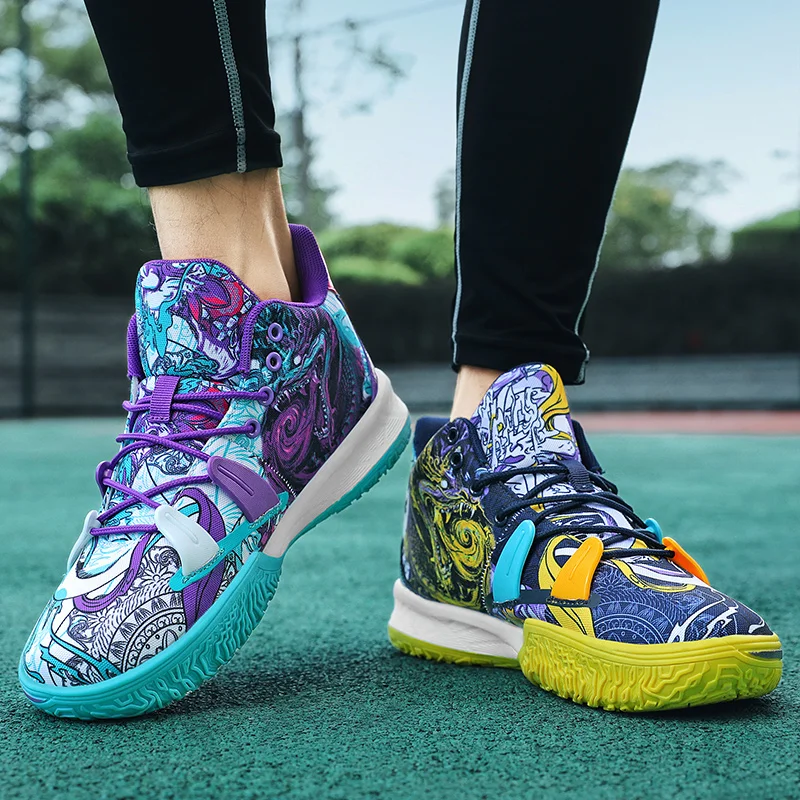 Men's Basketball Shoes High Top Breathable Boots Summer Non-Slip Junior Sneakers Ladies Venom Student Sneakers