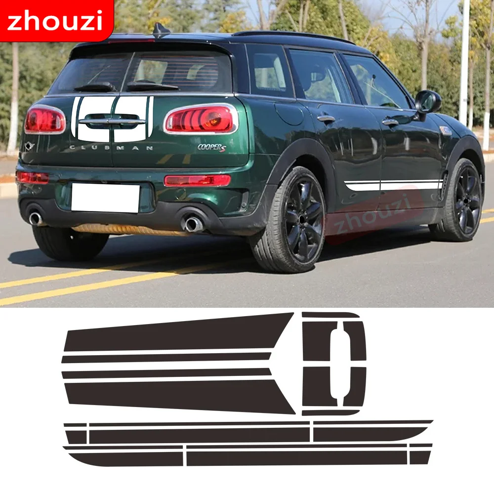 

Car Hood Engine Cover Trunk Rear Door Side Stripes Sticker Body Kit Decal For MINI Cooper Clubman F54 2015-2019 Accessories