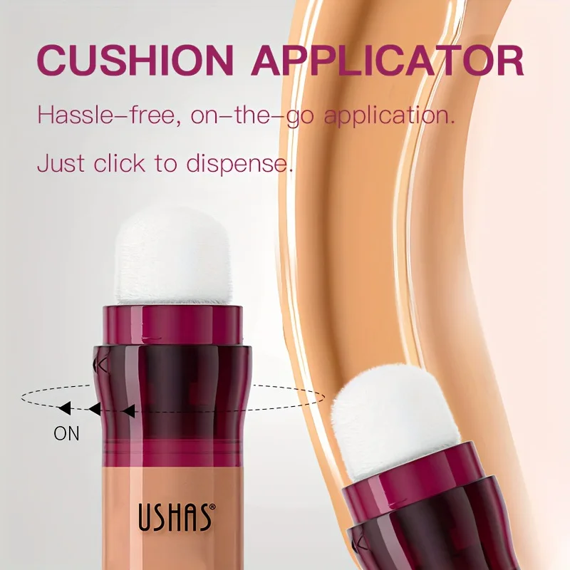 USHAS Жидкий Консилер Похожий На Спонж Долговечная Увлажняющая Основа Для Темных
