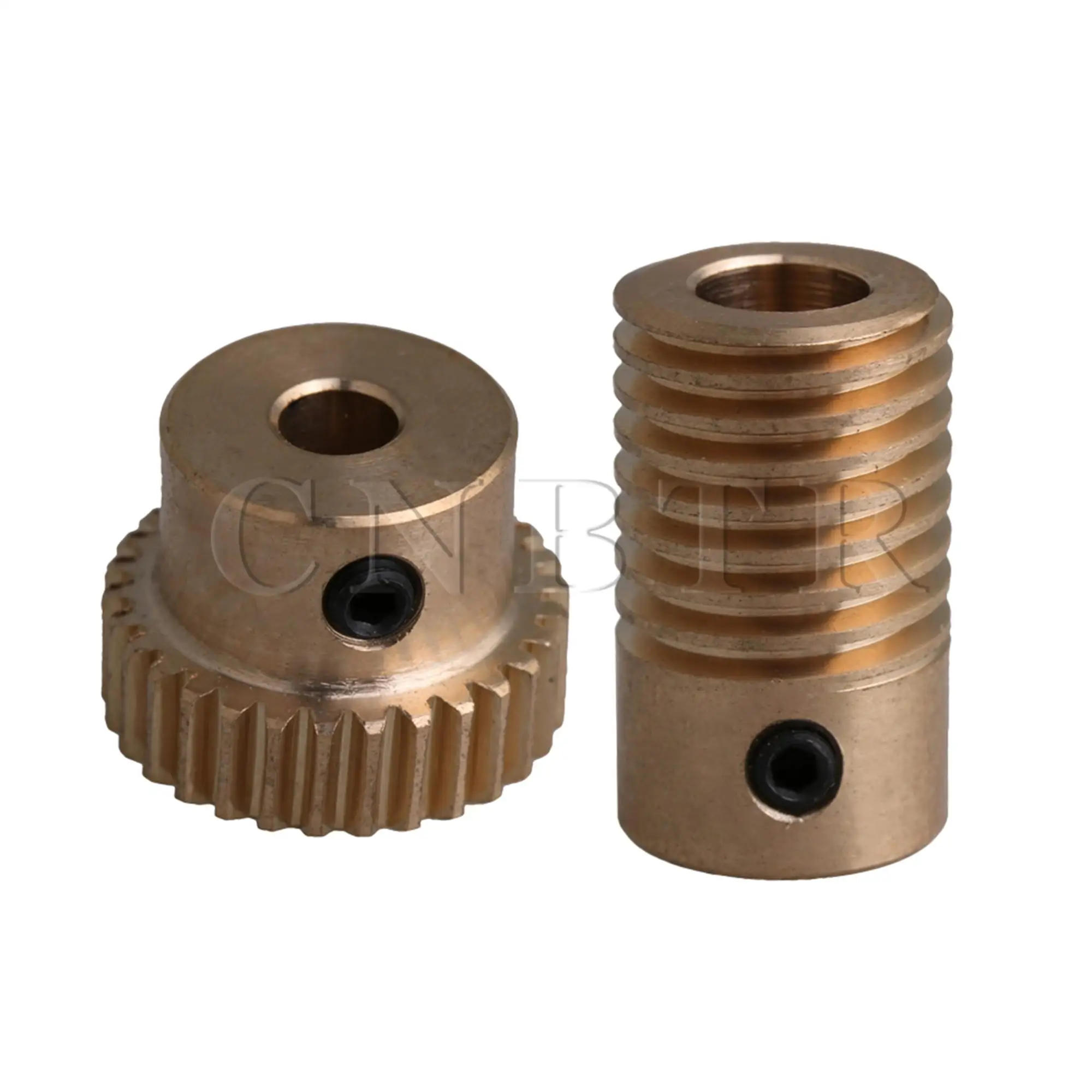 

CNBTR 1:30 30T Brass Color Reduction Gear Set 0.5Modulus Shaft Wheel w/ Screws
