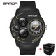 SANDA 2022 Fashion Outdoor Sports Mens Watches Top Brand Luxury Military Quartz Watch Dual Display Wristwatch Waterproof Clock Other Image