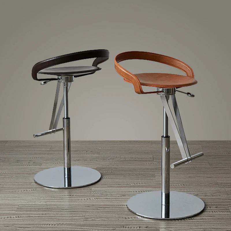 

Adjustable Nordic Bar Chairs Counter Modern Dining Swivel Bar Chairs Manicure Cafe Taburete Alto Kitchen Furniture YY50BC