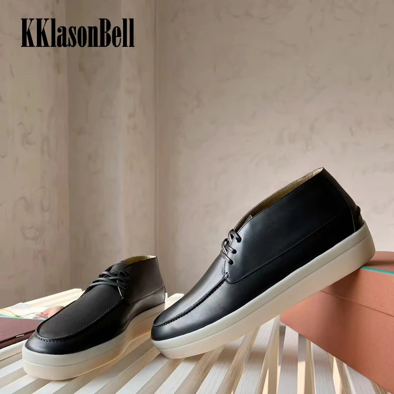 11 13 KKlasonBell Мужская натуральная кожа/коровья замша шерстяная подкладка сохраняет