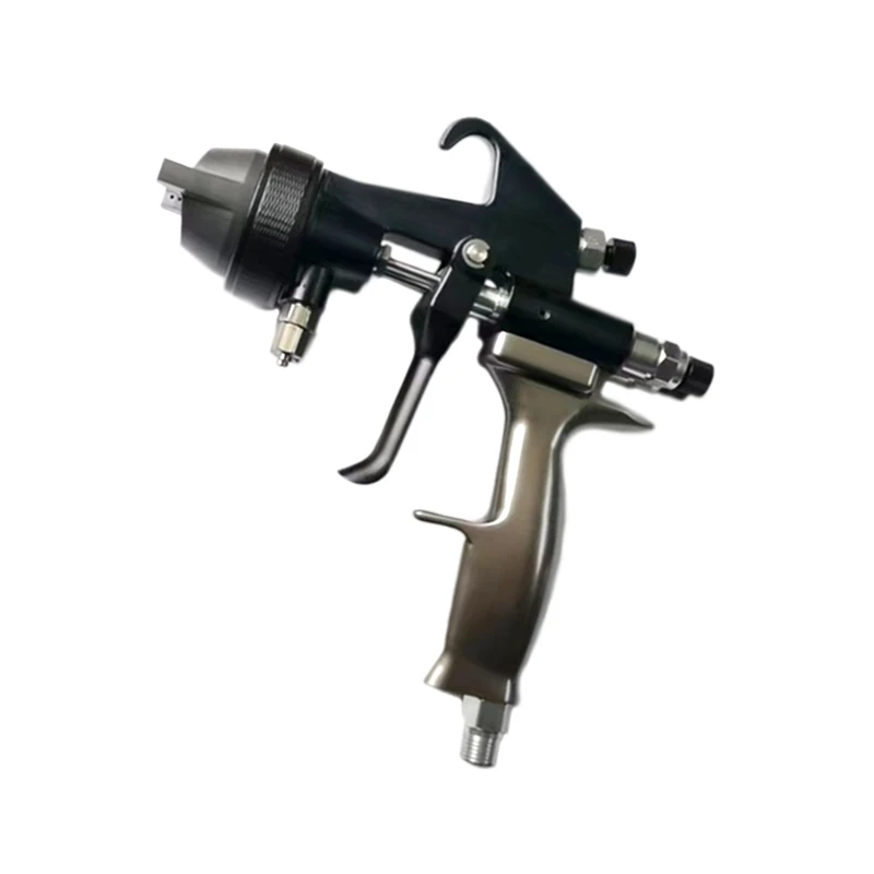 

double head dual nozzle spray gun for nano chrome spray A B paint silver nano chrome machine kit JD2-S+P 3