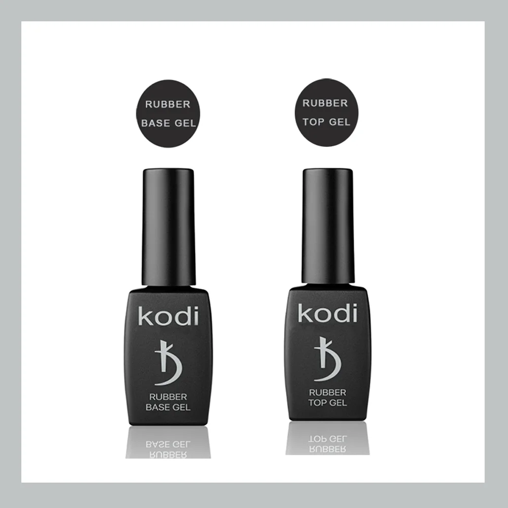 Kodi 12 мл полуперманентное Базовое покрытие для ногтей Гель-лак верхнее набор