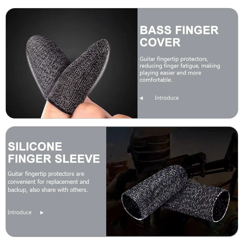 2 шт. гитарные напальчники для детей защитные чехлы боулинга волокно на кончиках