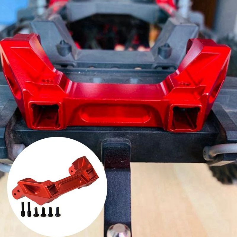 

Запчасти для радиоуправляемых треков TRX4, Металлический Алюминиевый задний бампер, кронштейн для Φ 8237, обновленные детали, 10 бамперов Trx4