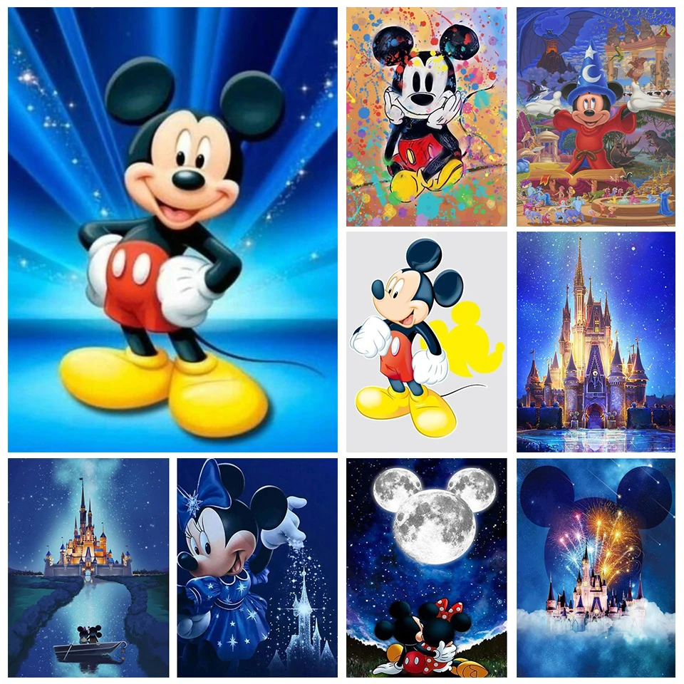 

Настенная картина «Микки Маус» из мультфильма Disney, настенные постеры и принты в скандинавском стиле для украшения гостиной