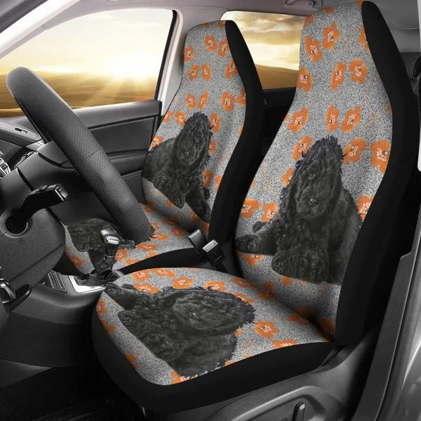 

2pcs Barbet Dog Print Car Seat Covers