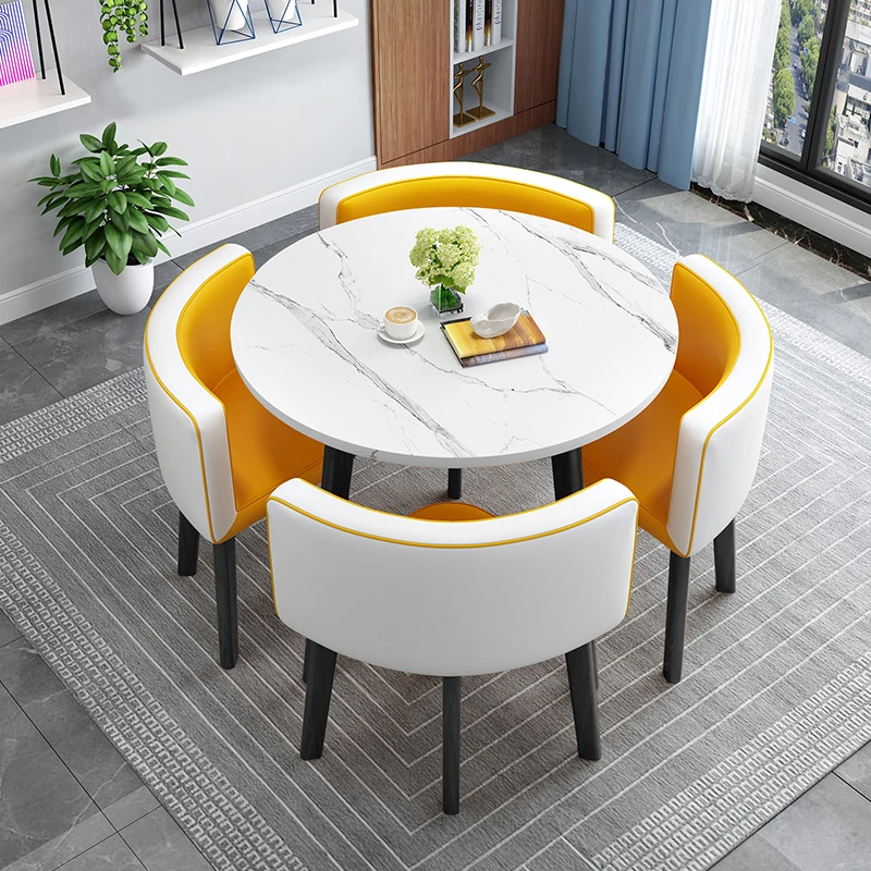 

Simple Luxury Dining Table Black Modern Living Room Marble Dining Table Italian Round Conjuntos De Sala De Jantar Furniture