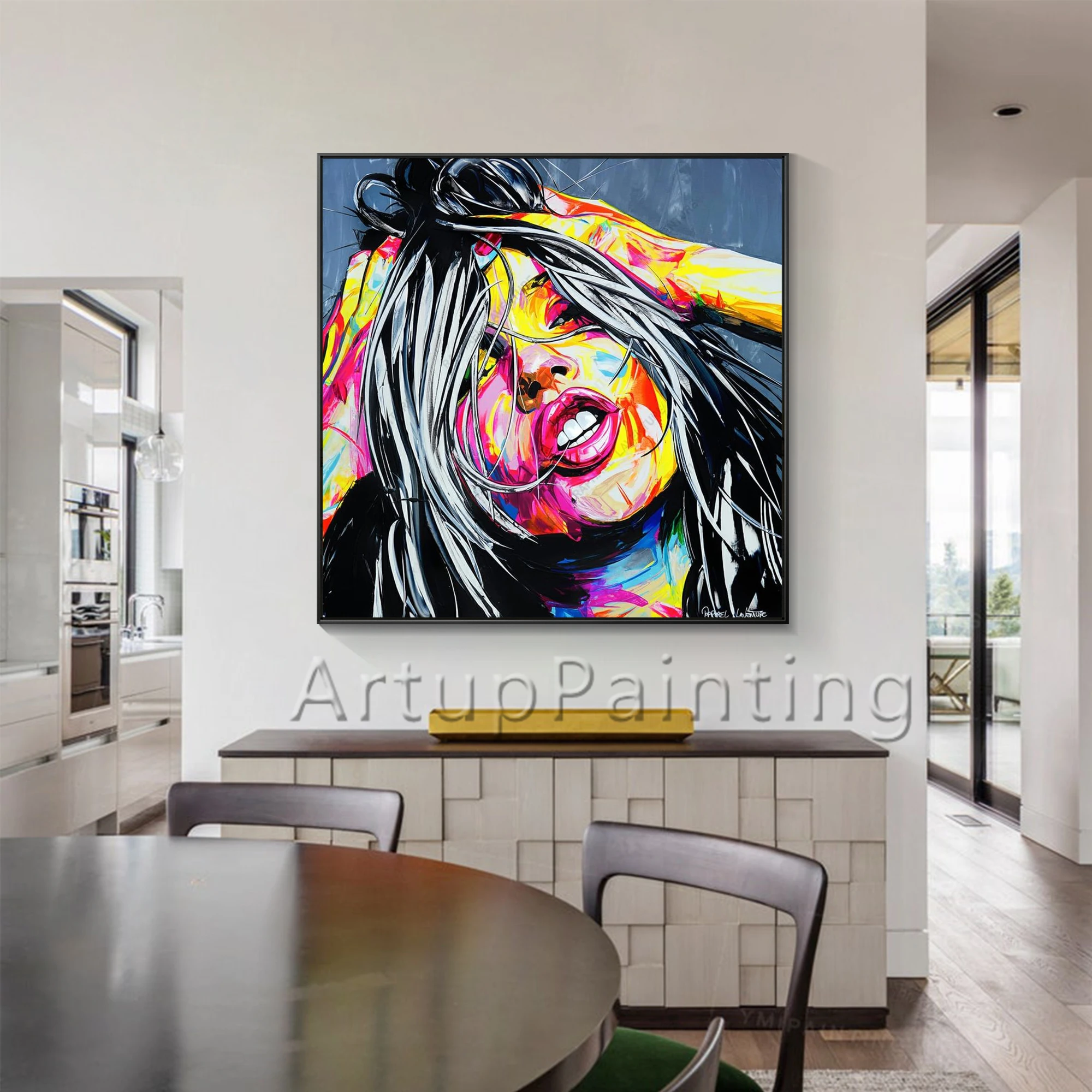 Картина маслом на холсте Нож для гостиной