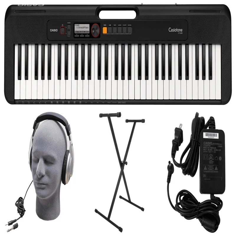 

CT-S200BK PPK 61-Key Premium Keyboard Pack with Stand, Headphones & Power Supply,