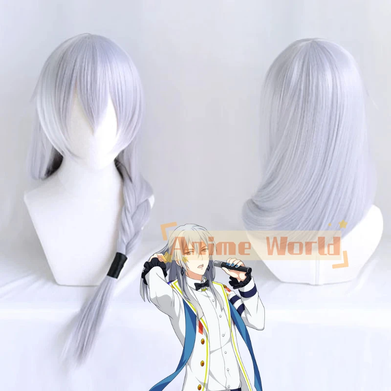 IDOLiSH7 RE:Vale Yuki Silver Grey Mixed Long Heat Resistant Synthetic Hair Carnival Halloween Party Cosplay + Free Wig Cap