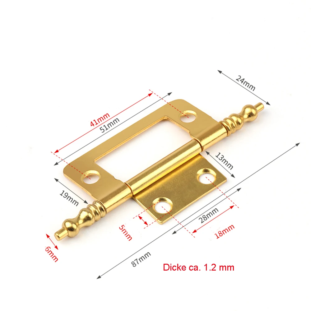 2 шт. стальная оцинкованная/никелевая петля для двери шкафа, деревянная коробка, петля для распашной двери, ретро-домашняя фурнитура, мебельная петля, различные стили