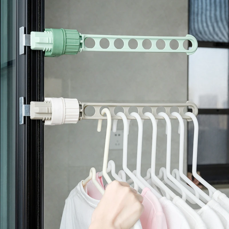 

Outdoor Travel Portable Drying Racks Window Frame Fixed Clothes Hanger Adjustable Detachable Indoor Hanging Rack Laundry Storage