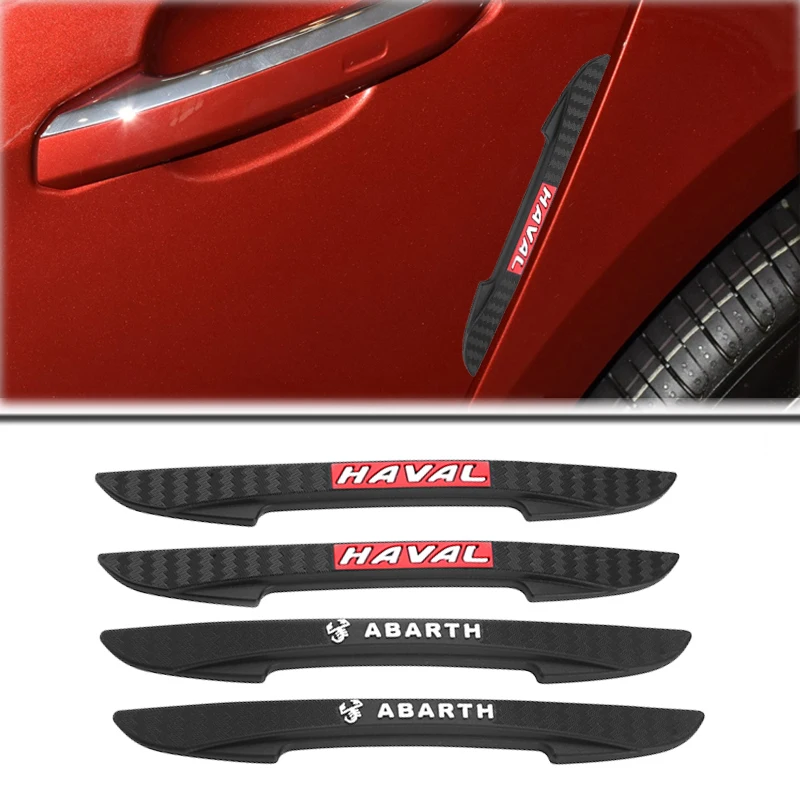 

4pc Car Carbon Fiber Crash Protection Stickers for Ford Focus 2 Mk2 Mk3 St Line F150 Max Ka Fusion Edge Mondeo 4 5 Accessories