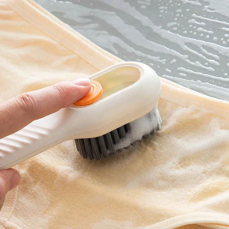 

Shoe Brush Automatic Liquid Discharge Deep Cleaning Soft Bristles Household Laundry Cleaning Brush for Daily Use