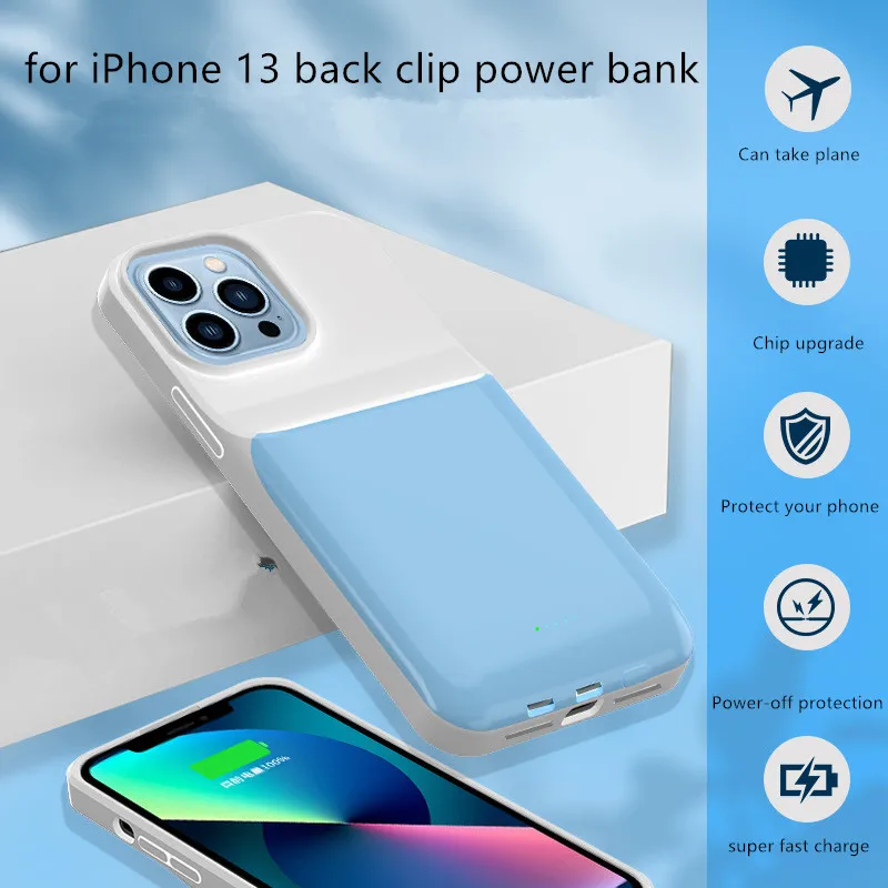 

Suitable for iPhone 13 Back Clipbattery Bank Power Bank 10000mah Fast Charging Portable Charger
