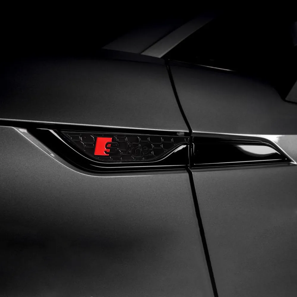 Фото 2 шт. 3D-эмблемы из ABS-пластика для AUDI S5 SLINE ABT RS5, декоративные наклейки на крылья автомобиля, аксессуары для тюнинга авто №5