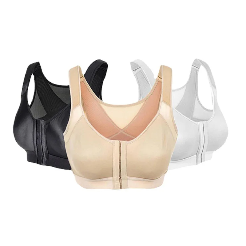 Fajas Women Sports Shaping Posture Corrector Vest Push Up Bra Workout Sport Top Crop Seamless  Brassiere Shockproof Underwear